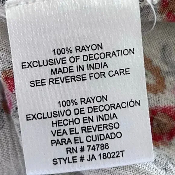 Patrons of Peace Boho Peplum Tank Floral Festival Top Hippie Women M - Picture 7 of 8